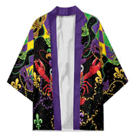 Mardi Gras Crawfish Kimono On Tuesdays We Wear Beads - Wonder Print Shop