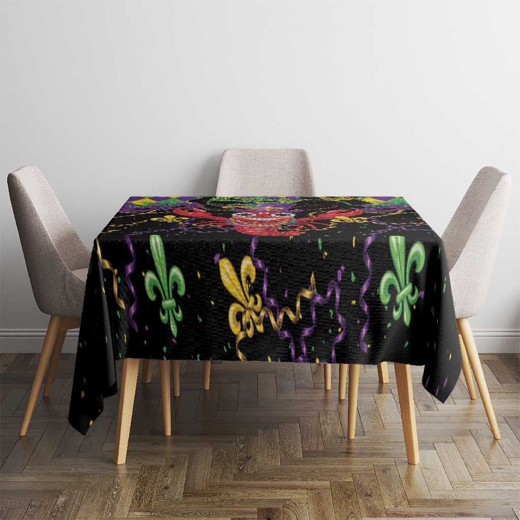 Mardi Gras Crawfish Tablecloth On Tuesdays We Wear Beads - Wonder Print Shop