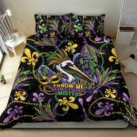 Mardi Gras Pelican Bedding Set Throw me Something Mister! - Wonder Print Shop