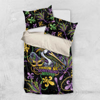 Mardi Gras Pelican Bedding Set Throw me Something Mister! - Wonder Print Shop