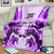 Personalized Kentucky Horse Racing Blanket Happy 150th Anniversary Purple Style