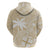 Custom Indo Fijians Zip Hoodie Fiji ke Hindustani Polyneisan Paisley Beige Style - Wonder Print Shop