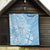 Custom Indo Fijians Quilt Fiji ke Hindustani Polyneisan Paisley Blue Style