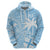 Custom Indo Fijians Zip Hoodie Fiji ke Hindustani Polyneisan Paisley Blue Style - Wonder Print Shop