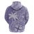 Custom Indo Fijians Zip Hoodie Fiji ke Hindustani Polyneisan Paisley Purple Style - Wonder Print Shop