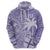 Custom Indo Fijians Zip Hoodie Fiji ke Hindustani Polyneisan Paisley Purple Style - Wonder Print Shop