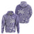 Custom Indo Fijians Zip Hoodie Fiji ke Hindustani Polyneisan Paisley Purple Style - Wonder Print Shop