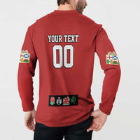 Custom British Lions Button Sweatshirt Combination of England Irish Scottish Welsh