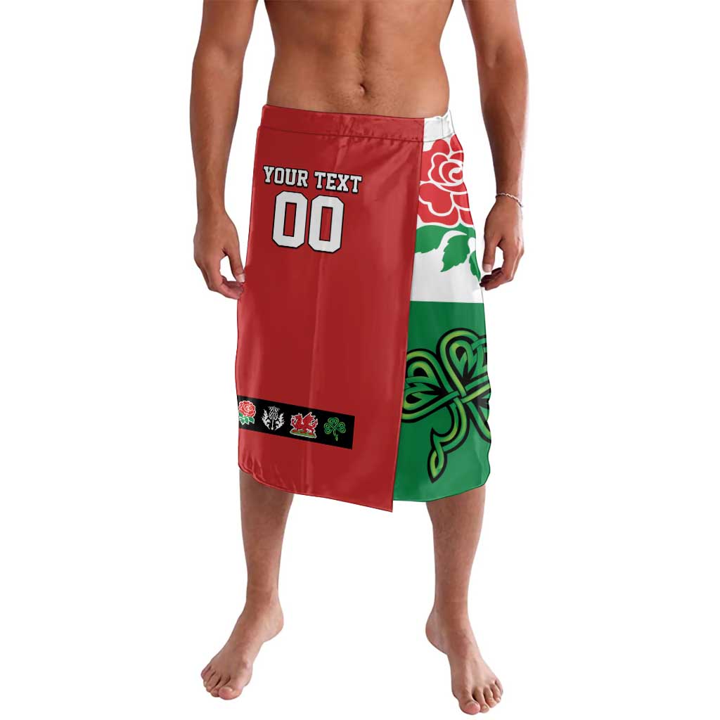 Custom British Lions Lavalava Combination of England Irish Scottish Welsh