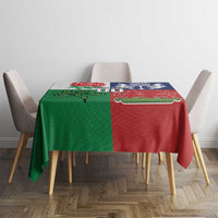 Custom British Lions Tablecloth Combination of England Irish Scottish Welsh