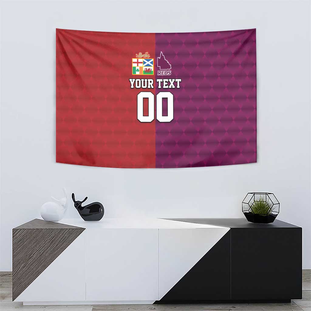 Custom British Lions Australia Queensland Tapestry Sporty Style
