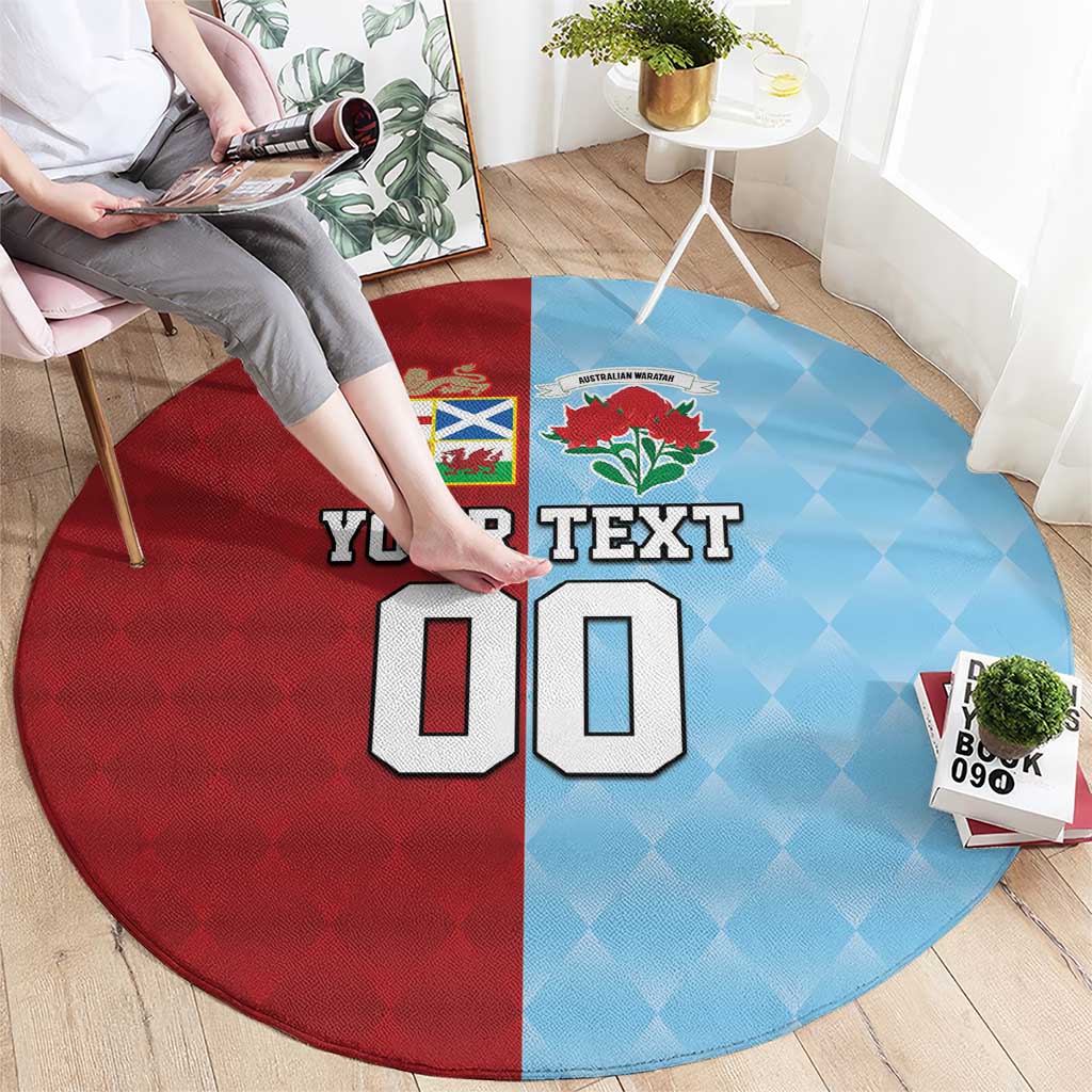 Custom British Lions Australia Waratahs Round Carpet Sporty Style