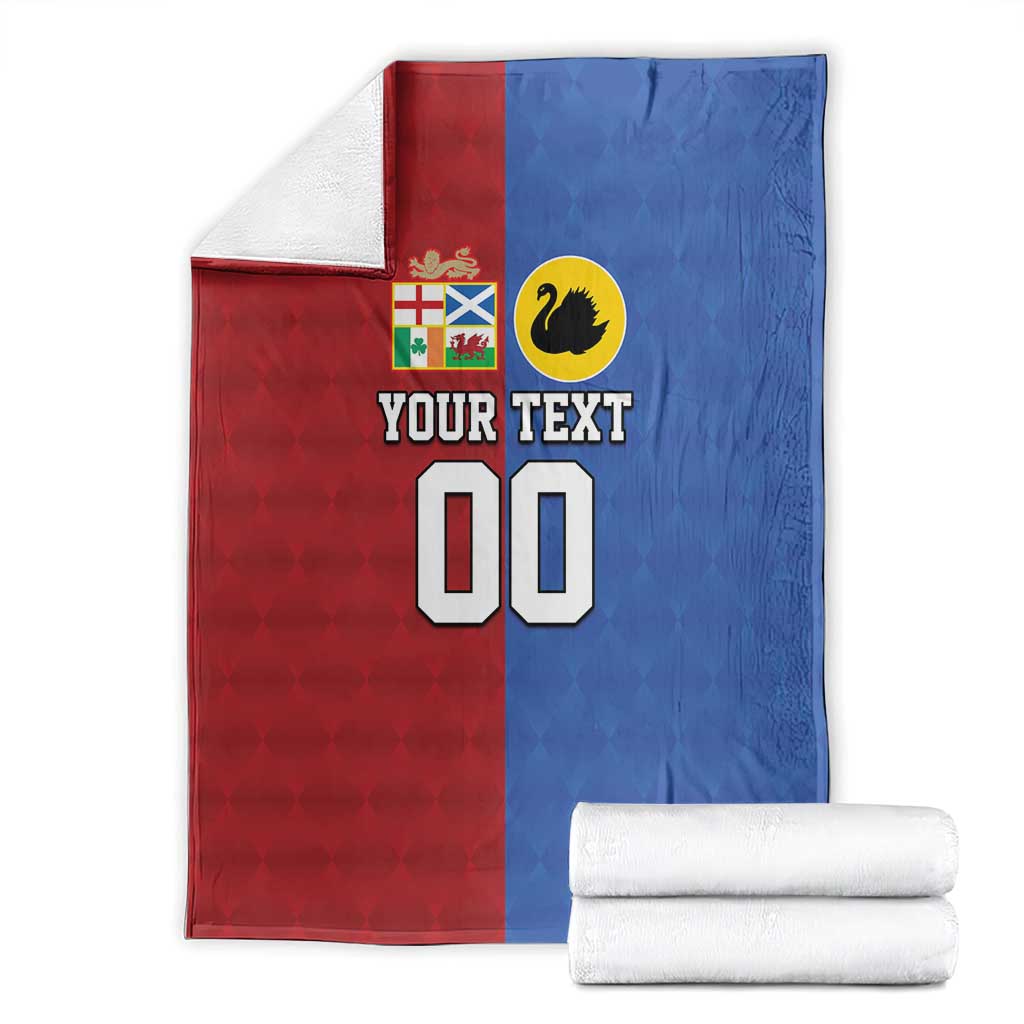 Custom British Lions Australia Western Force Blanket Sporty Style