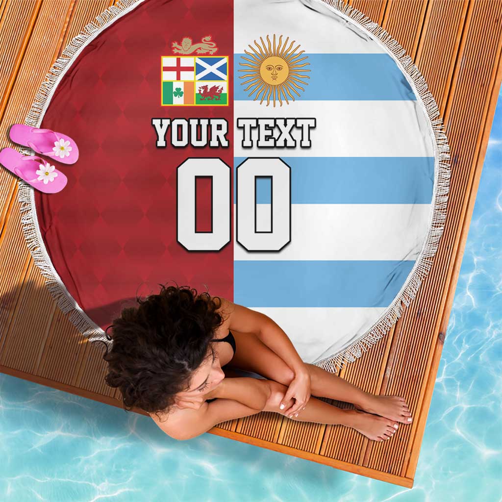 Custom British Lions-Argentina Beach Blanket Sporty Style