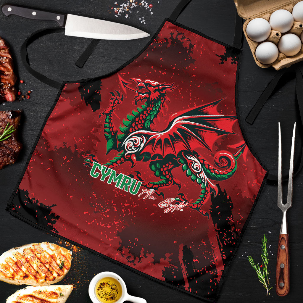 Wales Rugby National Heritage Apron Red Dragon Inspired Edition
