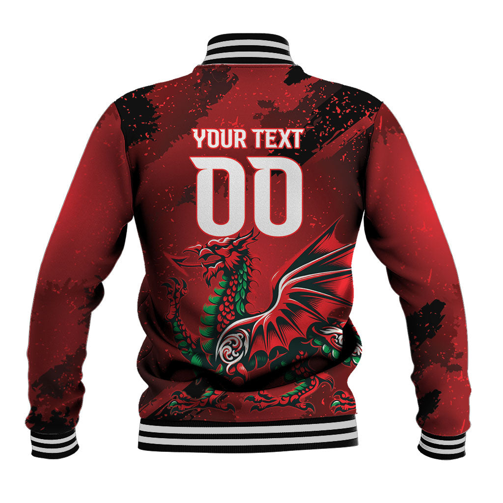 Wales Rugby National Heritage Custom Baseball Jacket Red Dragon Inspired Edition