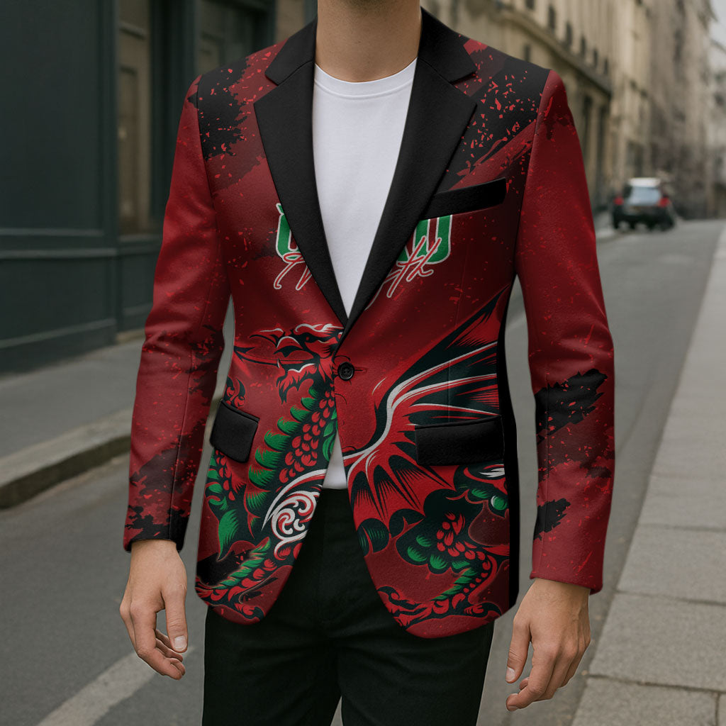Wales Rugby National Heritage Custom Blazer Red Dragon Inspired Edition