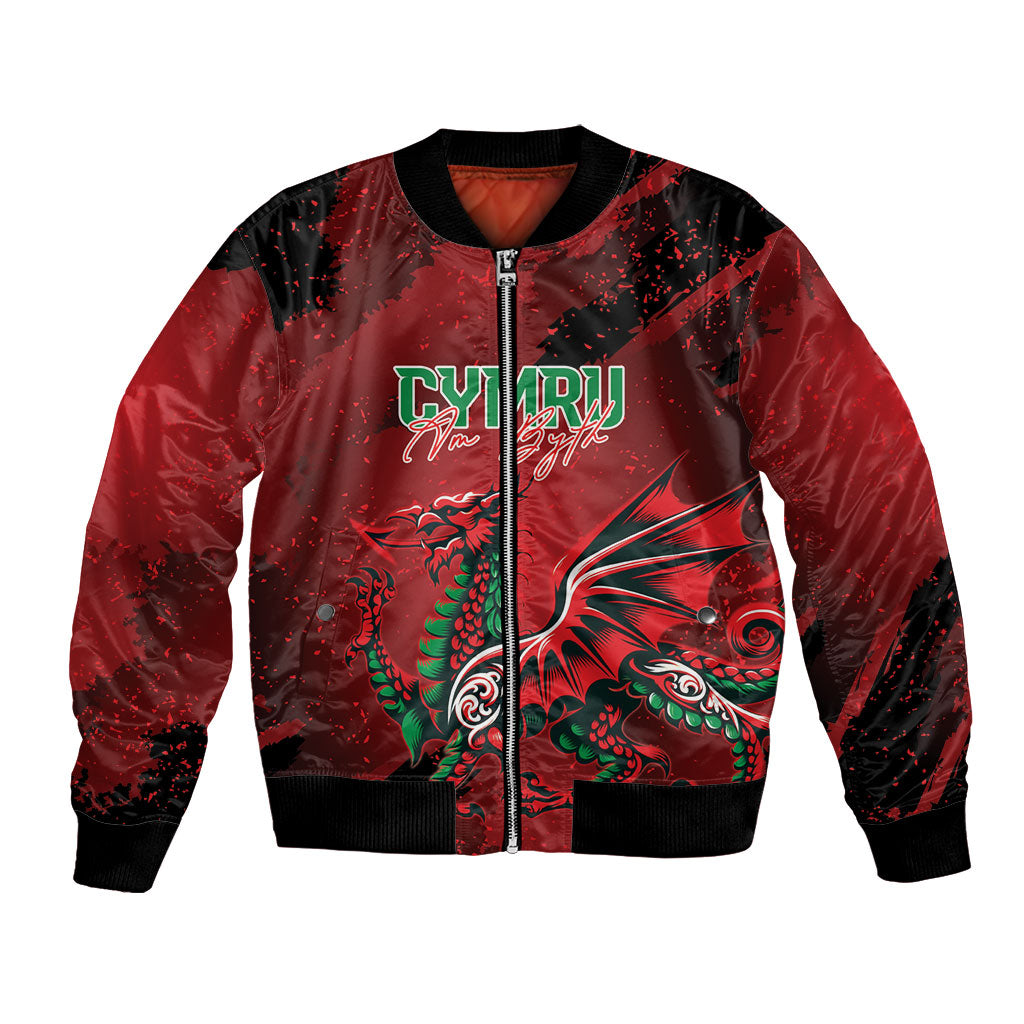 Wales Rugby National Heritage Custom Bomber Jacket Red Dragon Inspired Edition