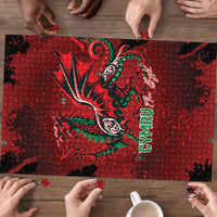 Wales Rugby National Heritage Puzzle Red Dragon Inspired Edition