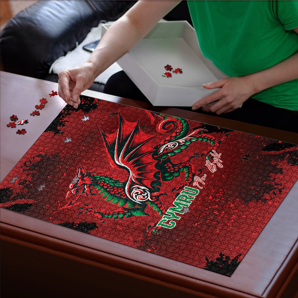 Wales Rugby National Heritage Puzzle Red Dragon Inspired Edition