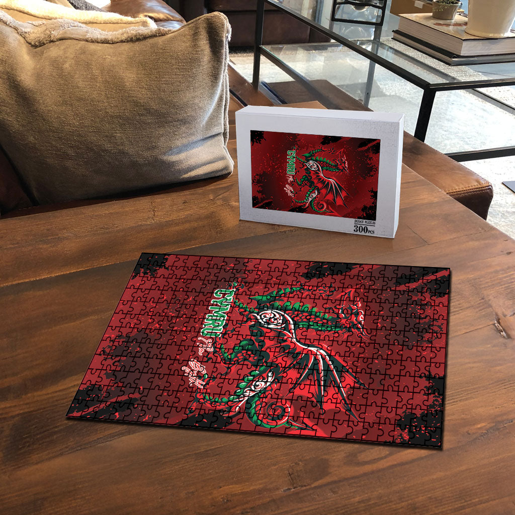 Wales Rugby National Heritage Puzzle Red Dragon Inspired Edition