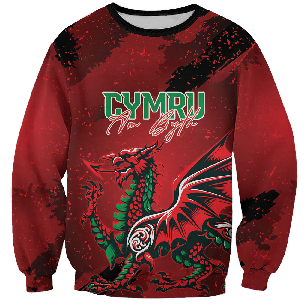 Wales Rugby National Heritage Custom Sweatshirt Red Dragon Inspired Edition