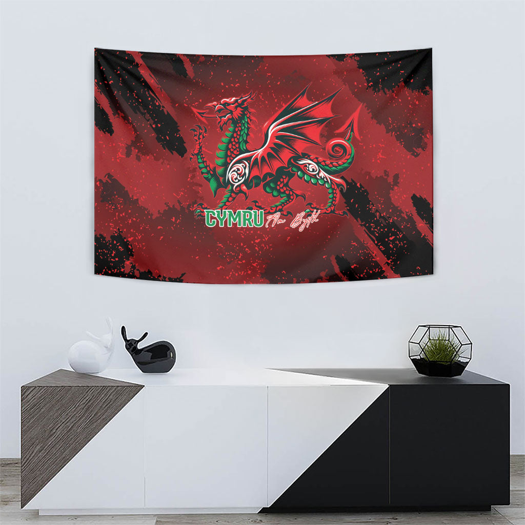 Wales Rugby National Heritage Tapestry Red Dragon Inspired Edition