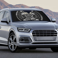 Italy Rugby Concept Custom Auto Sun Shade Black and White Mandala Inspired