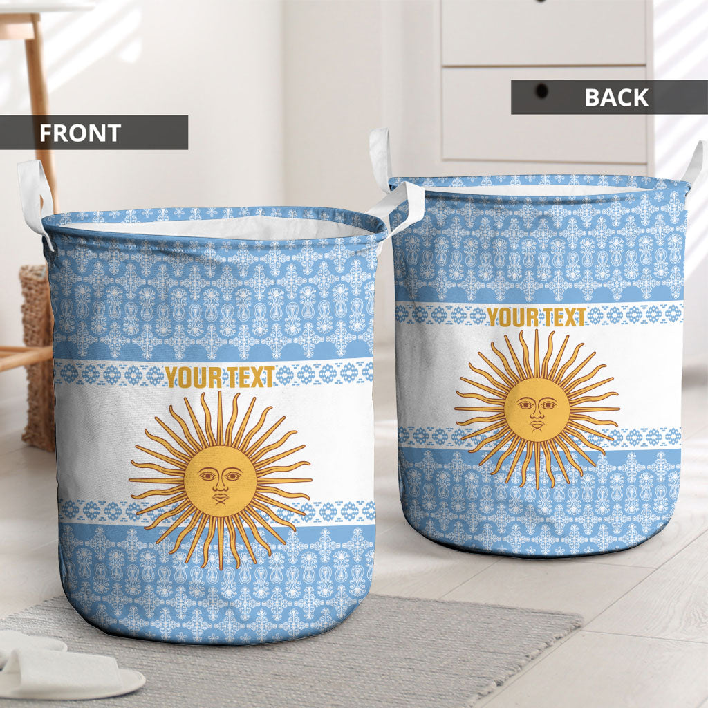Argentina Rugby National Heritage Custom Laundry Basket Gaucho Inspired