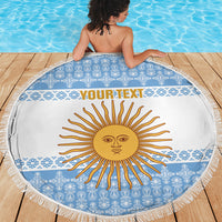 Argentina Rugby National Heritage Custom Beach Blanket Gaucho Inspired