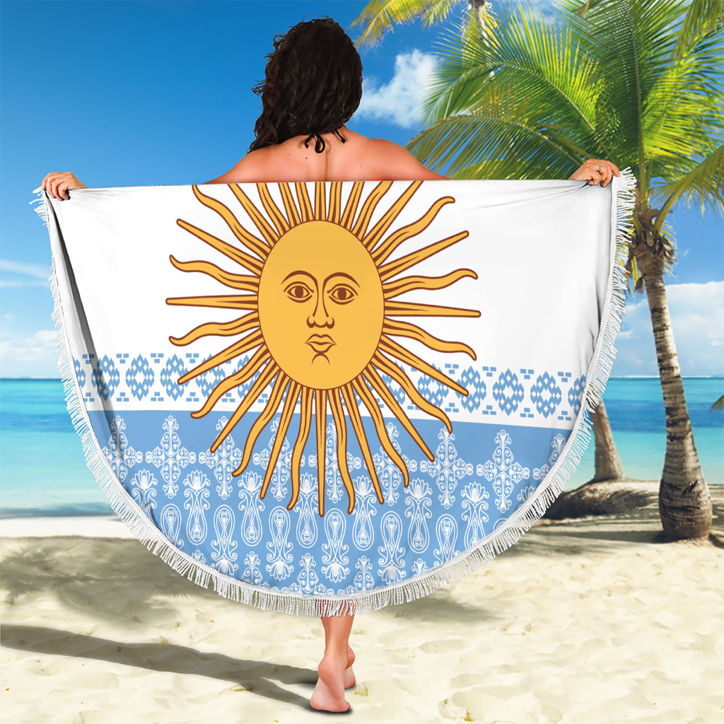 Argentina Rugby National Heritage Custom Beach Blanket Gaucho Inspired
