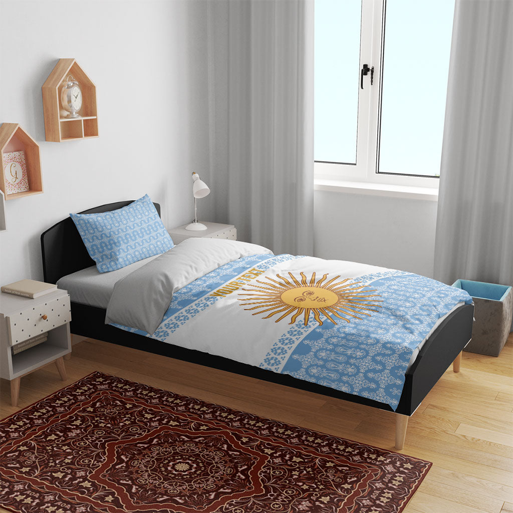 Argentina Rugby National Heritage Custom Bedding Set Gaucho Inspired