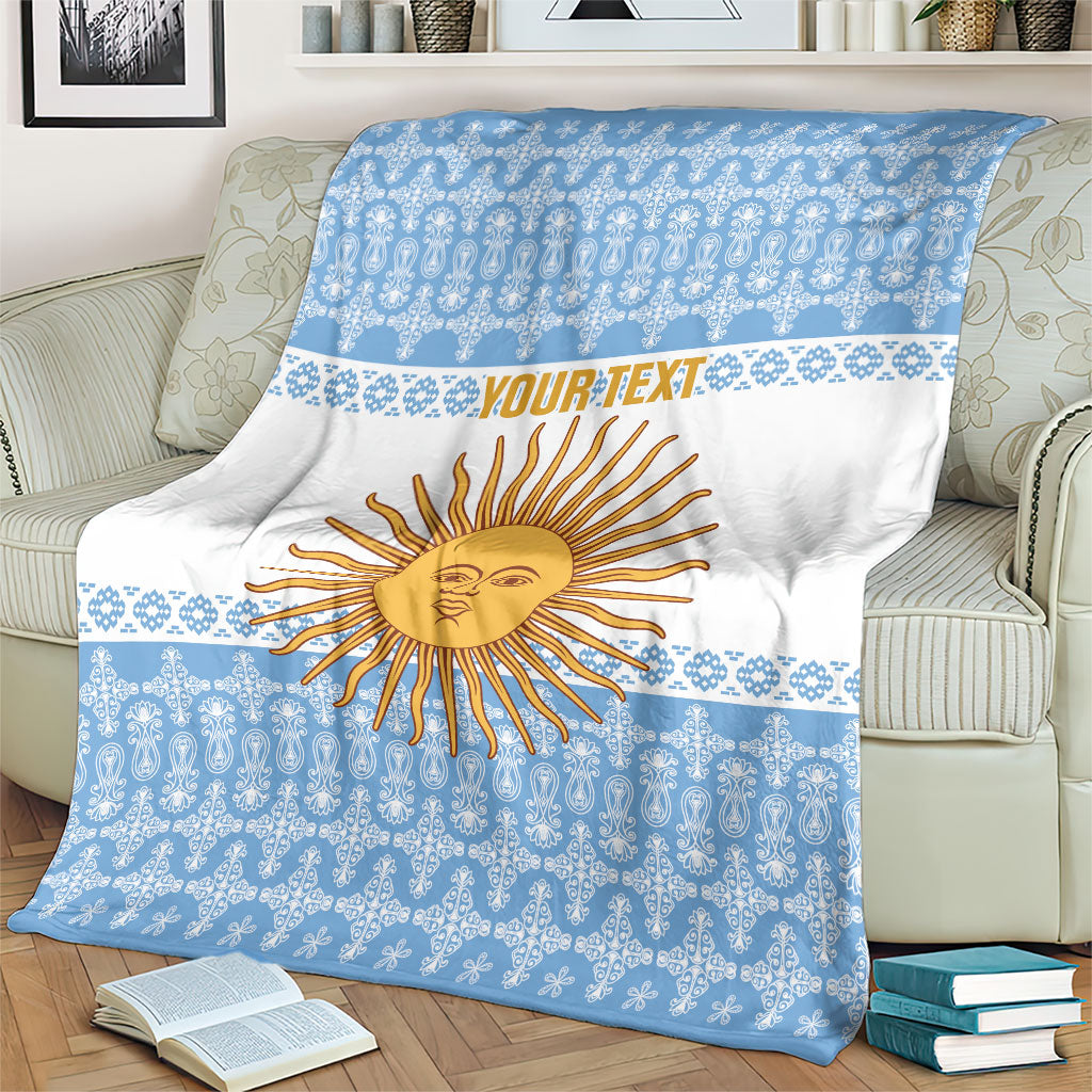 Argentina Rugby National Heritage Custom Blanket Gaucho Inspired