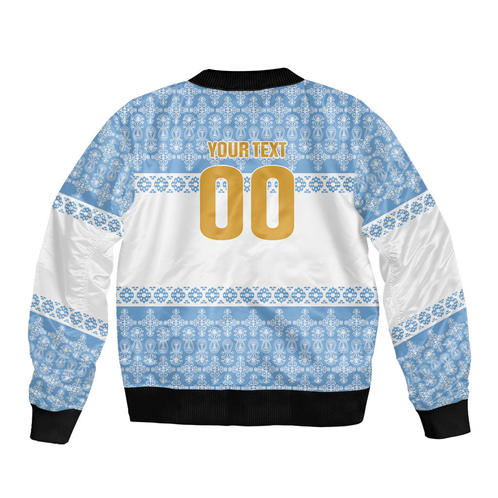 Argentina Rugby National Heritage Custom Bomber Jacket Gaucho Inspired