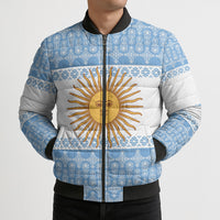 Argentina Rugby National Heritage Custom Bomber Puffer Jacket Gaucho Inspired