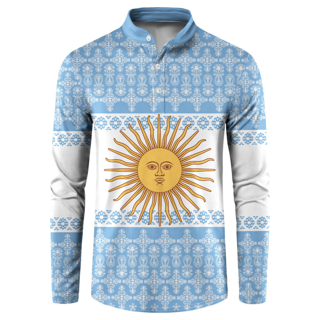 Argentina Rugby National Heritage Custom Button Sweatshirt Gaucho Inspired