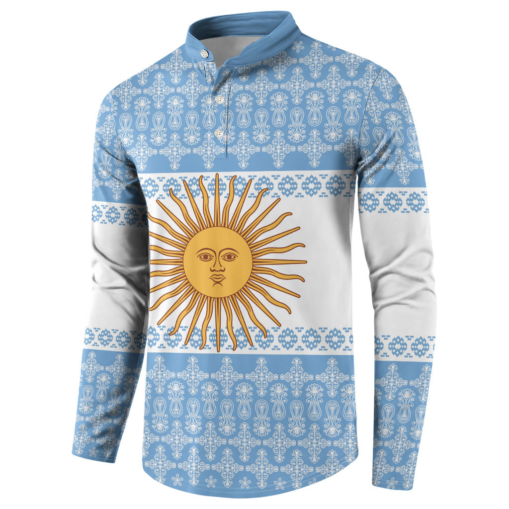 Argentina Rugby National Heritage Custom Button Sweatshirt Gaucho Inspired