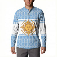Argentina Rugby National Heritage Custom Button Sweatshirt Gaucho Inspired