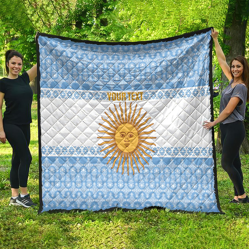 Argentina Rugby National Heritage Custom Quilt Gaucho Inspired