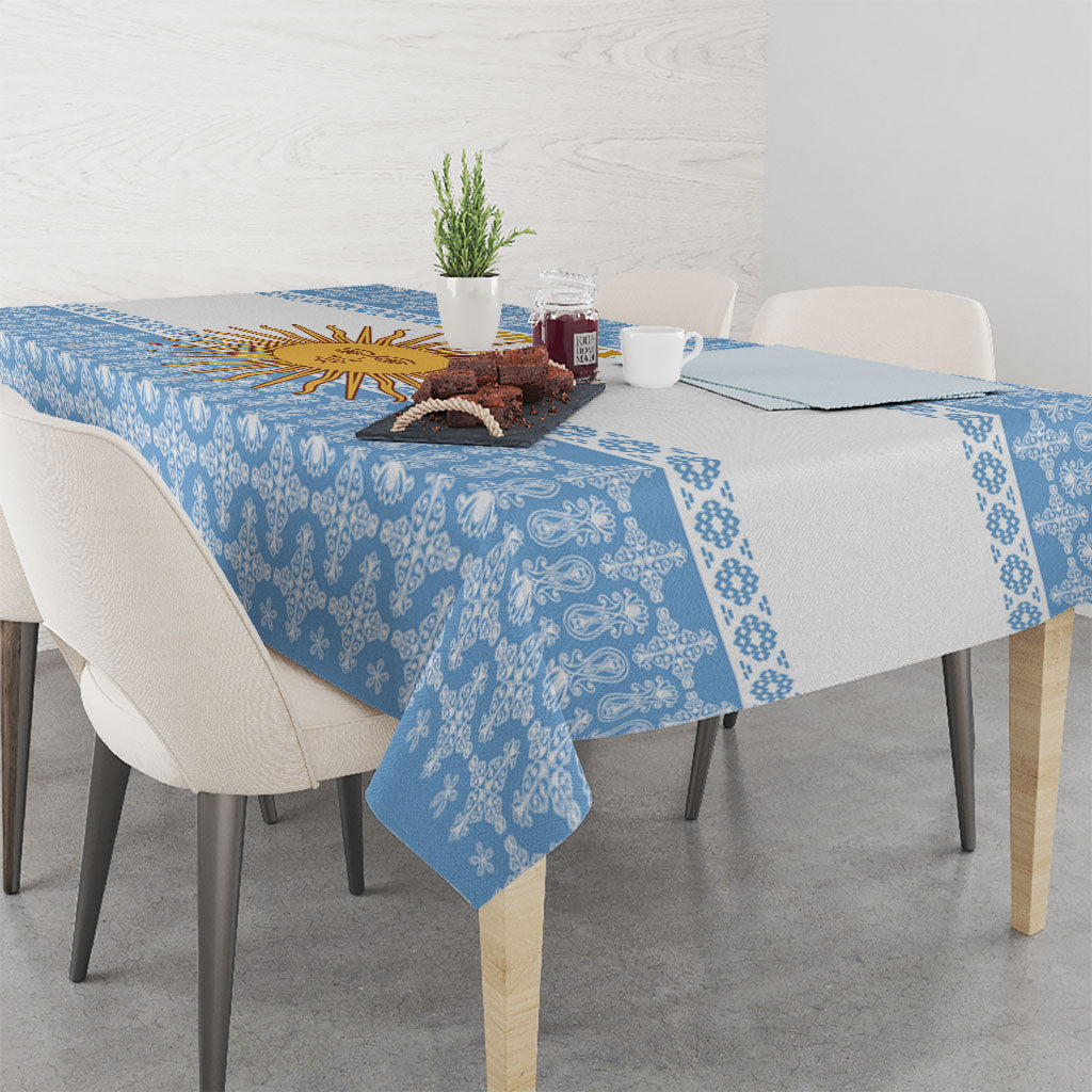 Argentina Rugby National Heritage Custom Tablecloth Gaucho Inspired