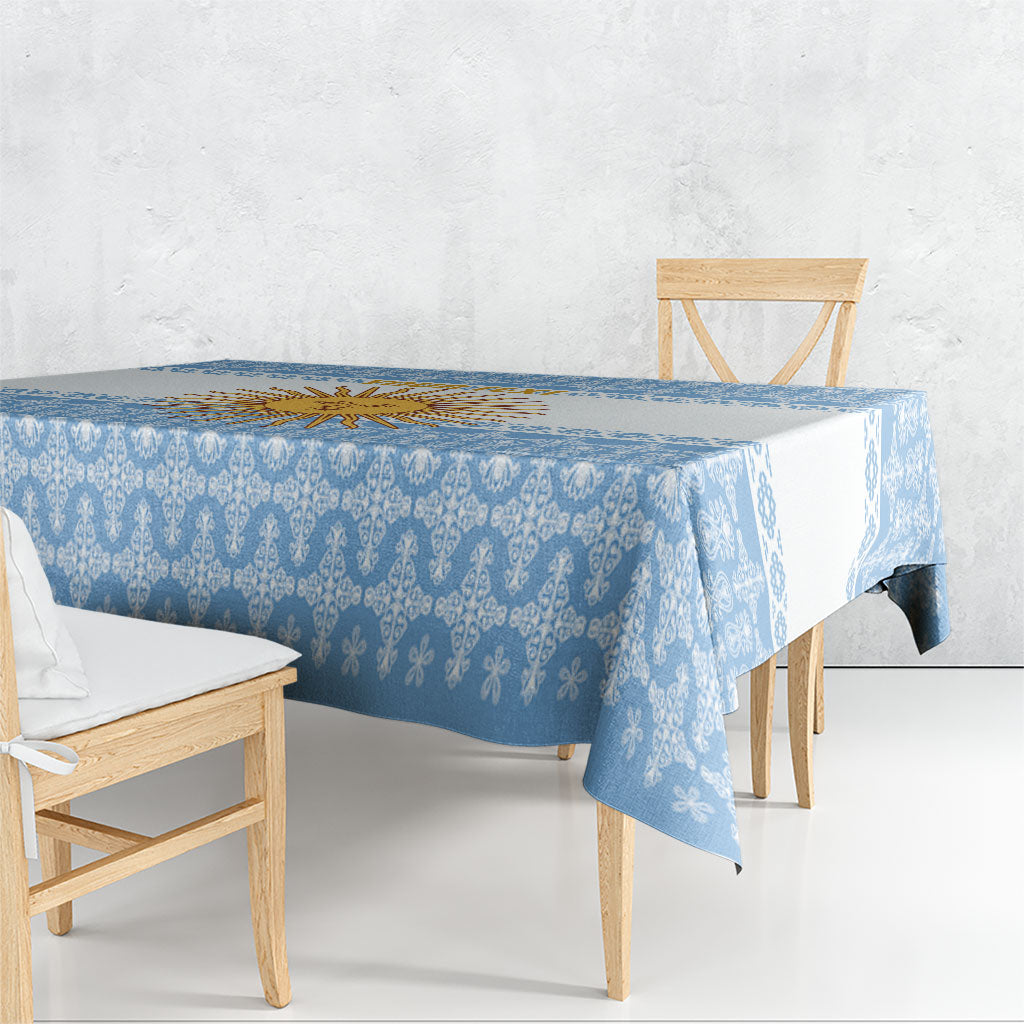 Argentina Rugby National Heritage Custom Tablecloth Gaucho Inspired