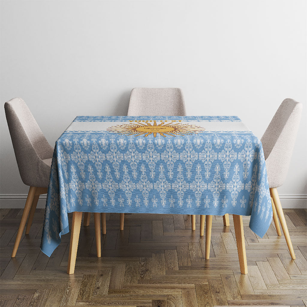 Argentina Rugby National Heritage Custom Tablecloth Gaucho Inspired