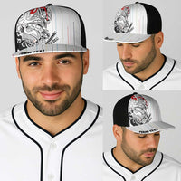 Japan Rugby National Heritage Personalized Baseball Net Cap Traditional Sashiko Inspired