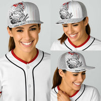 Japan Rugby National Heritage Personalized Baseball Net Cap Traditional Sashiko Inspired