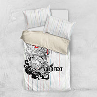 Japan Rugby National Heritage Custom Bedding Set Traditional Sashiko Inspired