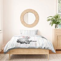 Japan Rugby National Heritage Custom Bedding Set Traditional Sashiko Inspired