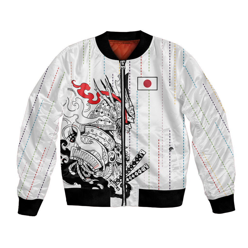 Japan Rugby National Heritage Custom Bomber Jacket Traditional Sashiko Inspired