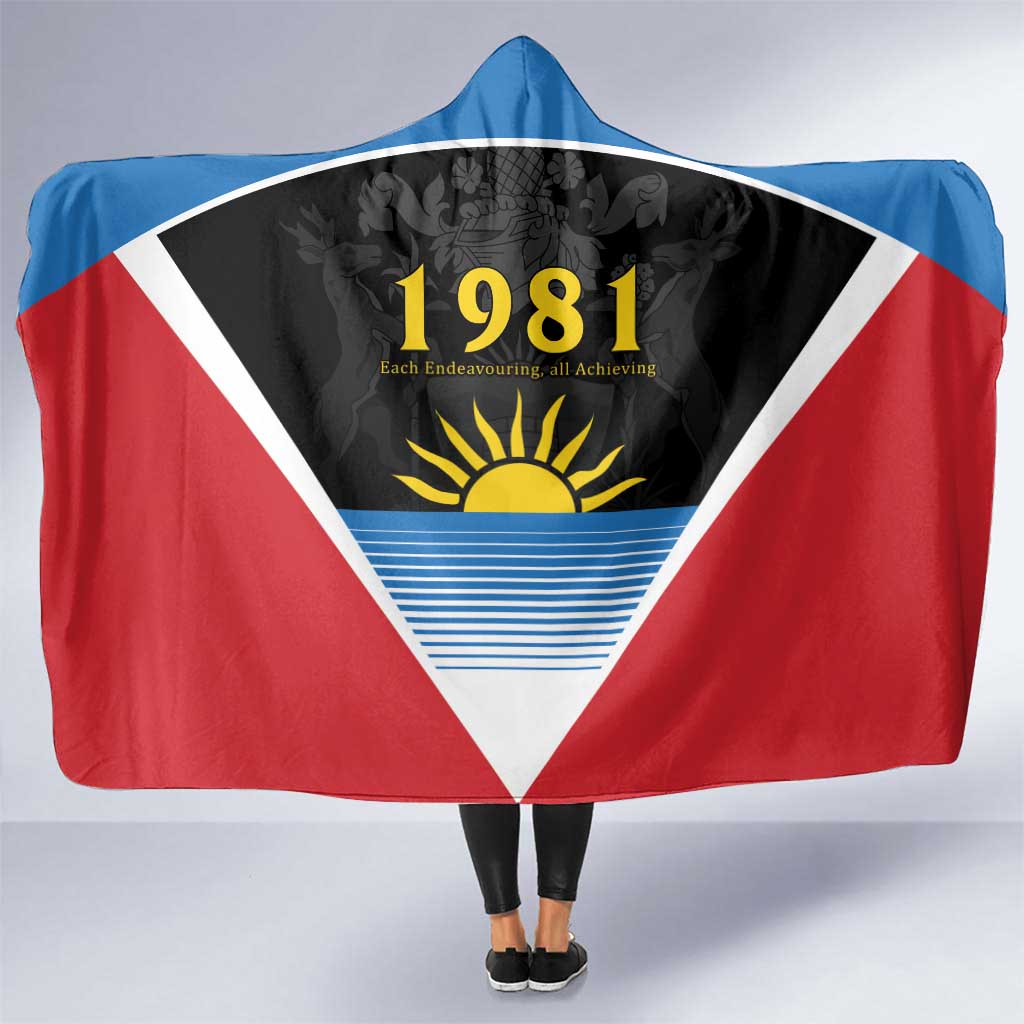 Antigua and Barbuda 1981 Hooded Blanket Each Endeavouring All Achieving