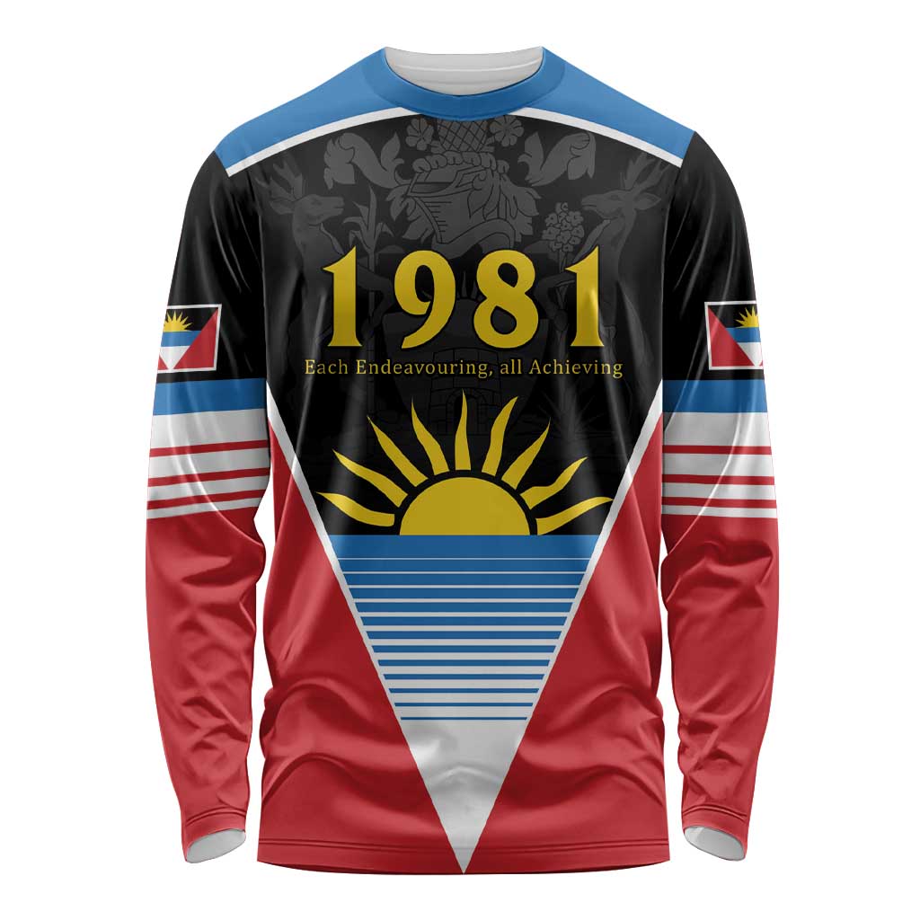 Antigua and Barbuda 1981 Long Sleeve Shirt Each Endeavouring All Achieving - Wonder Print Shop