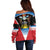 Antigua and Barbuda 1981 Off Shoulder Sweater Each Endeavouring All Achieving - Wonder Print Shop